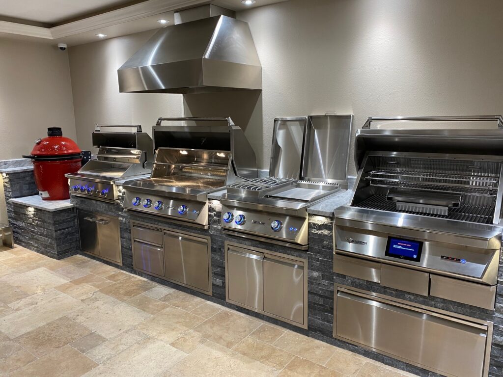 luxury grills in the Tampa showroom